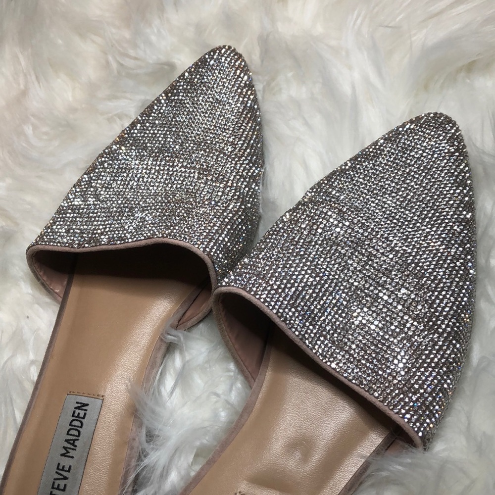 Steve Madden Embellished Slip On Mules